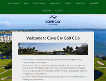 Tablet Screenshot of covecaygolf.com